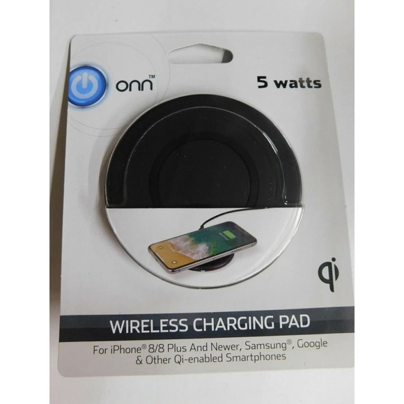 5/$25 ONN 5W WIRELESS CHARGING PAD-IPHONE SAMSUNG/GOOGLE NEW IN BOX - Picture 1 of 2